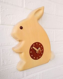 画像2: 置き掛け時計ウサギ