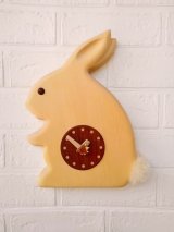 画像: 置き掛け時計ウサギ