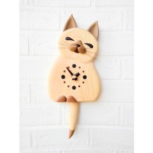 画像: 掛時計うふ猫